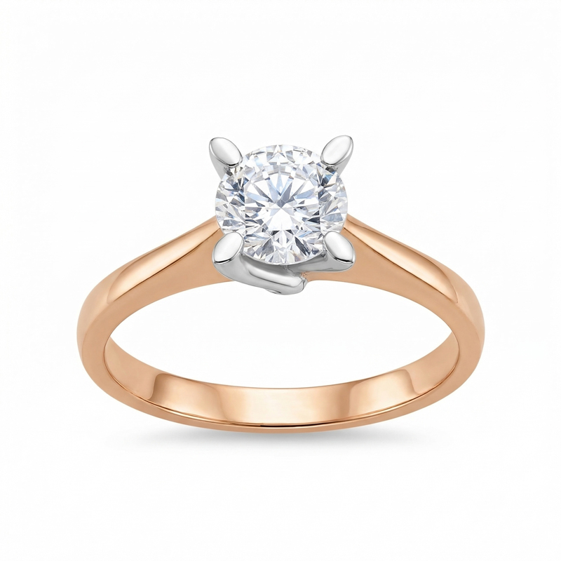 Годежен пръстен розово злато RAYA