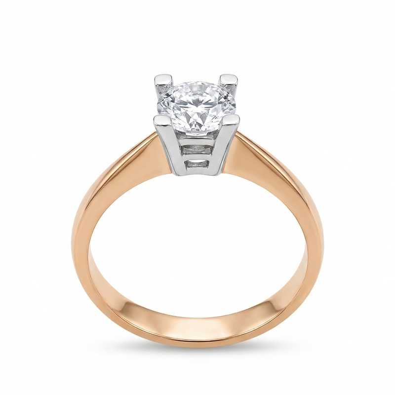 Годежен пръстен розово злато Vanessa