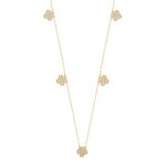 Златно колие детелина Aura Clover Elegance