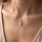 Ангел от бяло злато Angel of Light с циркони