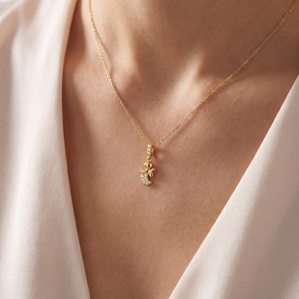 Златна висулка Ангел Guardian Angel | GOLD ADDICTED