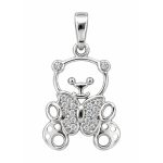 Златна висулка Мече Golden Teddy – бяло злато