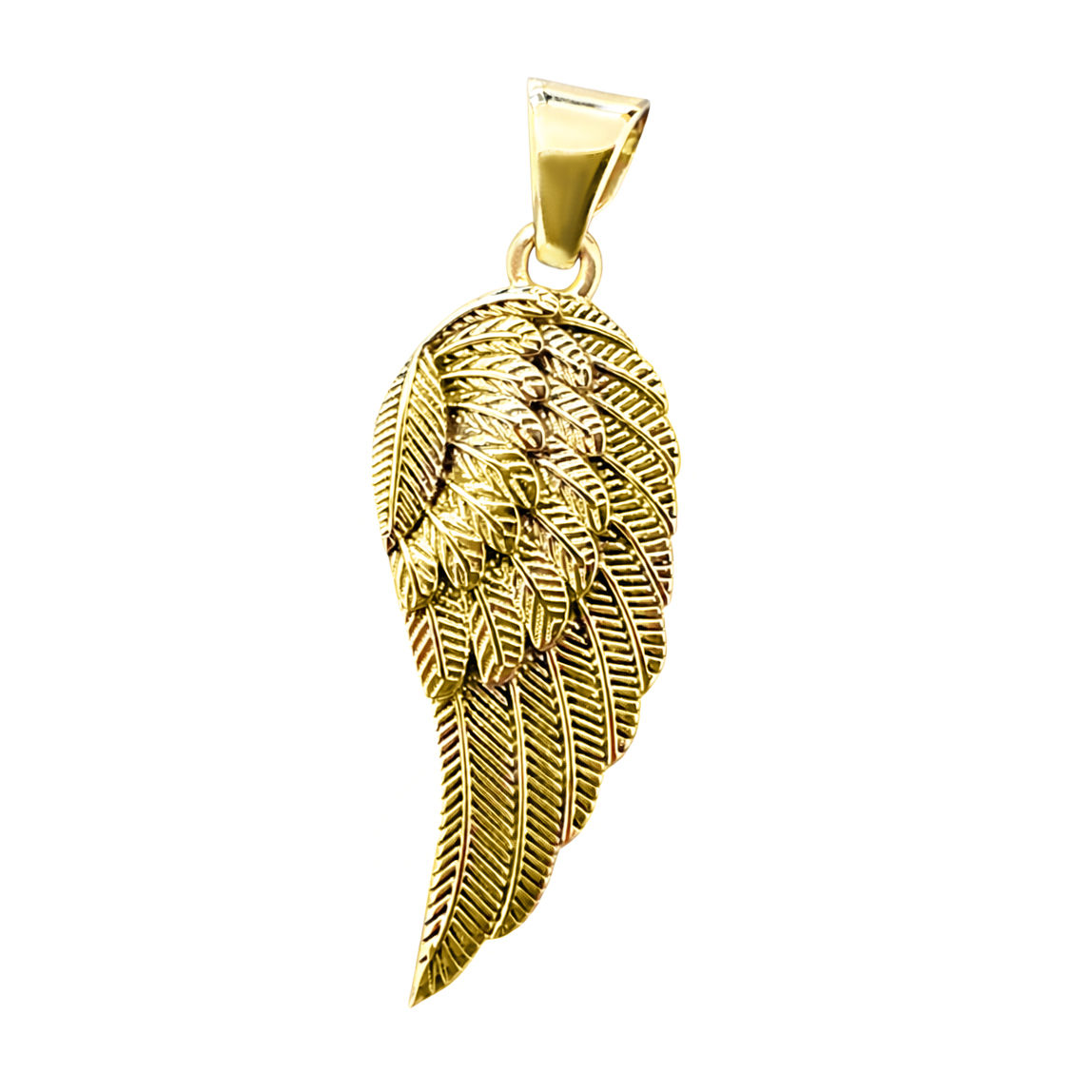 Златна висулка за мъж крило от орел