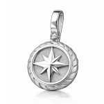 Мъжка висулка с титан и бяло злато NORDIC STAR