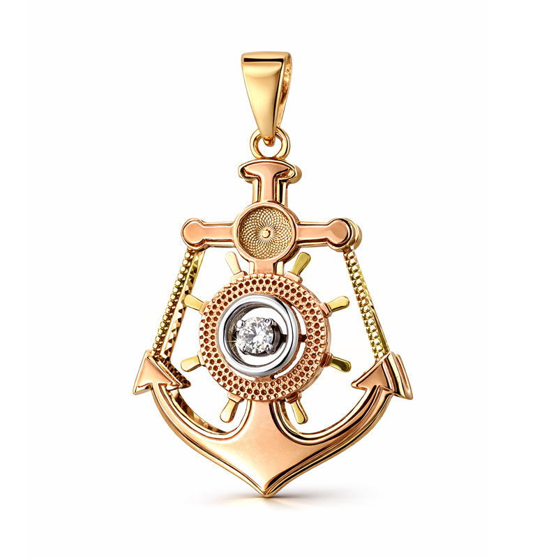 Луксозна мъжка висулка котва