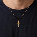 Златен православен кръст DIVINE FAITH
