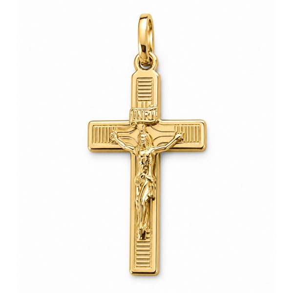 Златен православен кръст DIVINE FAITH