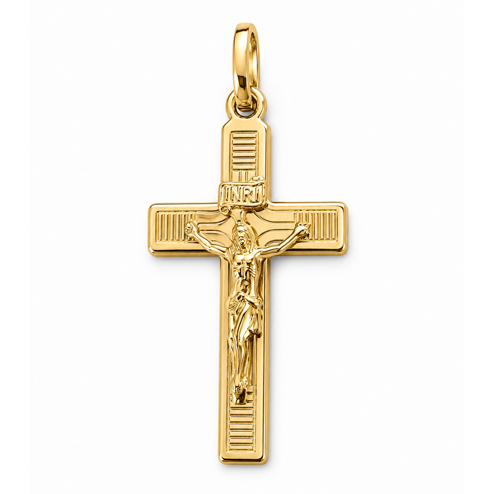 Златен православен кръст DIVINE FAITH