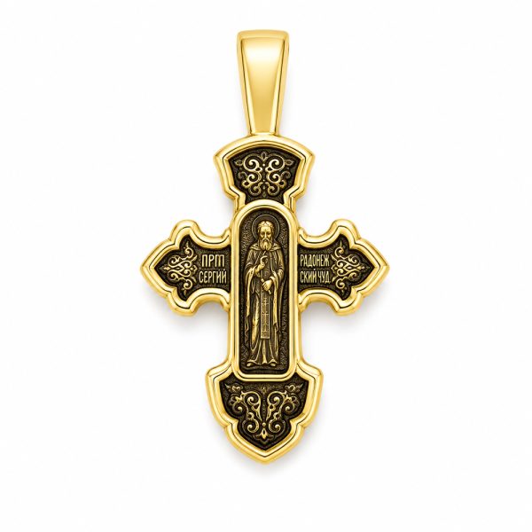 Кръст жълто злато Heavenly Blessings