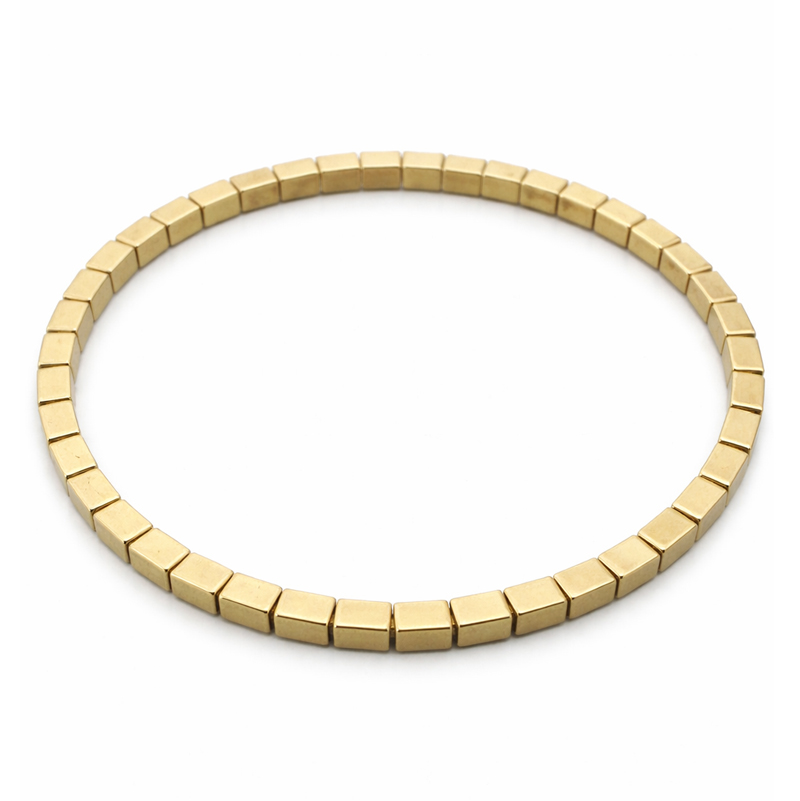 Златна гривна Golden Rect