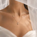 Златно колие детелина CLOVER с циркони