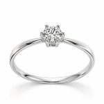 Годежен пръстен от бяло злато Classic Shine White