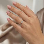 Годежен пръстен от бяло злато Classic Shine White