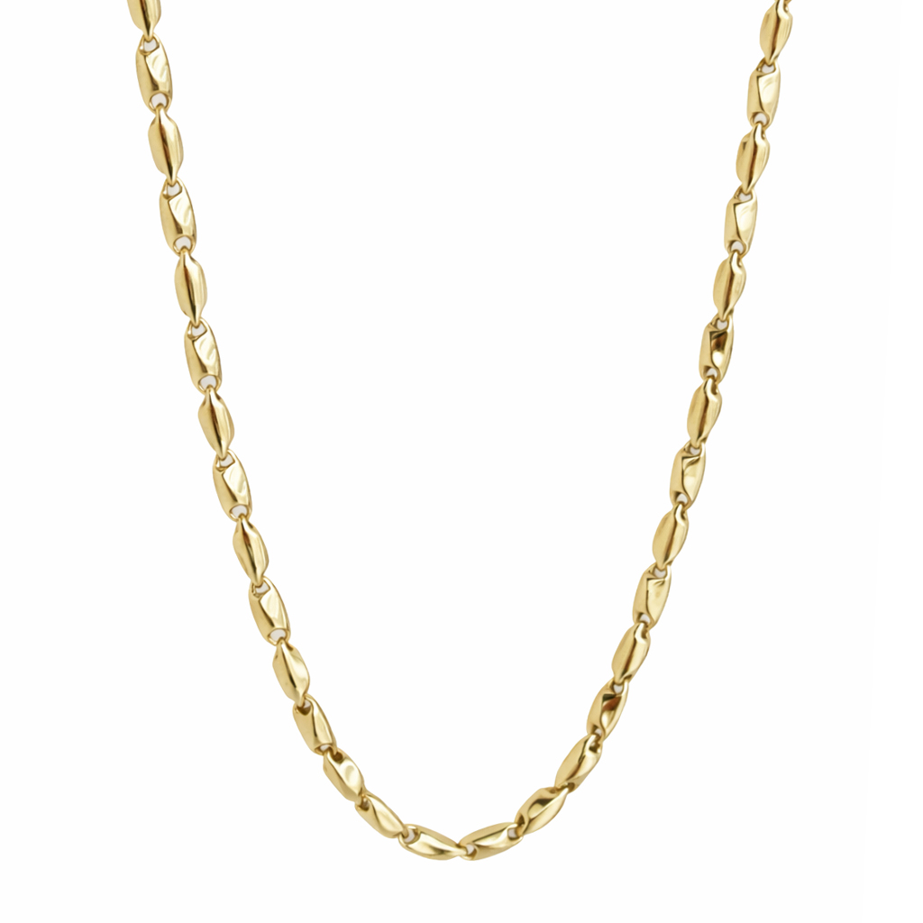 Злетен мъжки синджир от жълто злато FABIO