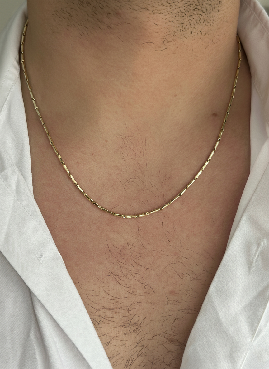 Злетен мъжки синджир от жълто злато Patric