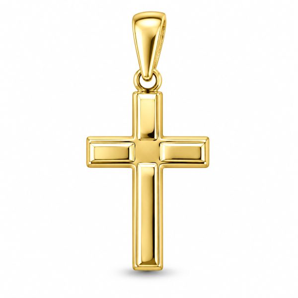 Кръст жълто злато Eternal Faith