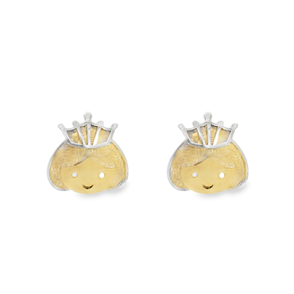 Детски златни обици Принцеси