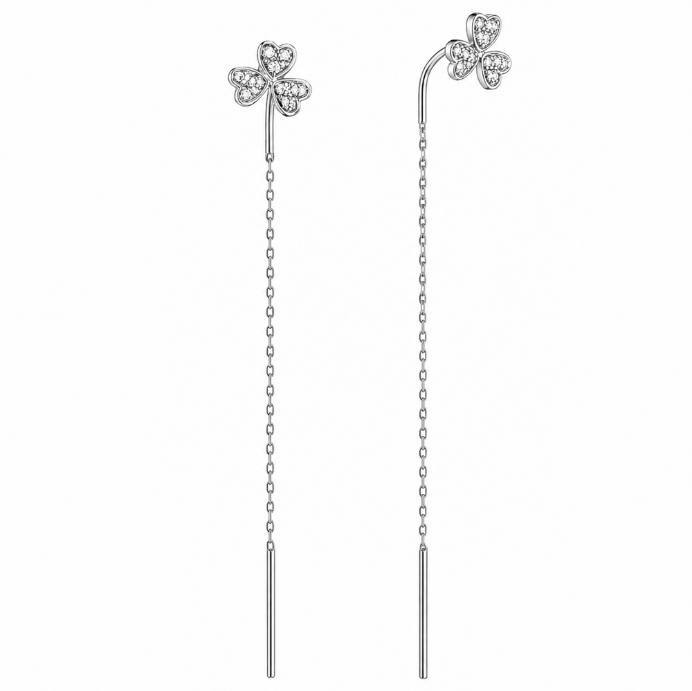 Oбеци от бяло злато през ухото Mavi