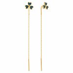 Oбеци от жълто злато през ухото Mavi