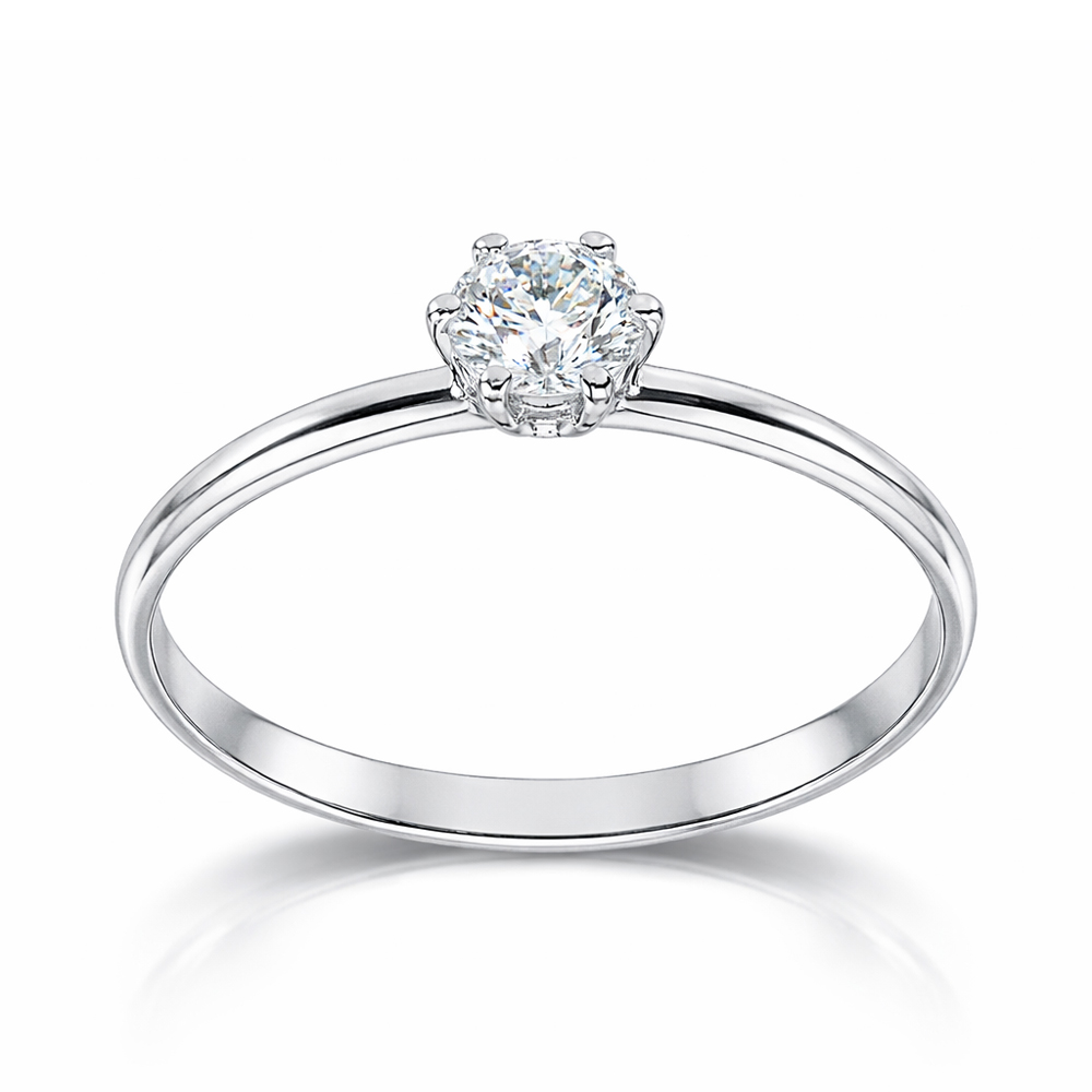 Годежен пръстен бяло злато Melissa