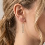 Висящи обеци Lumi Cascade жълто злато