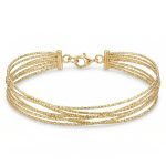 Гривна от жълто злато Golden Layers 