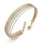 Гривна от жълто и бяло злато Dual Shine