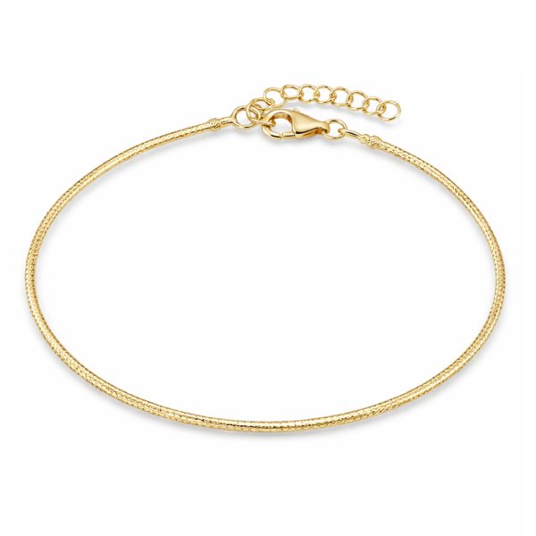 Златна гривна GOLD LINE – фина дамска гривна от жълто злато