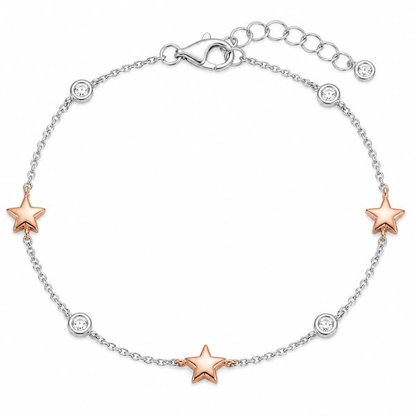 Гривна звезда злато Stella Duo – елегантен двуцветен модел