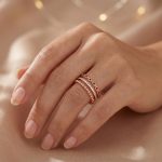 Златен пръстен с циркони CELINE TREASURE